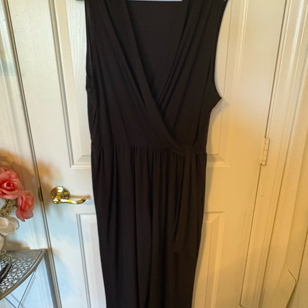 Tiana B. Black Sleeveless Maxi Jumpsuit